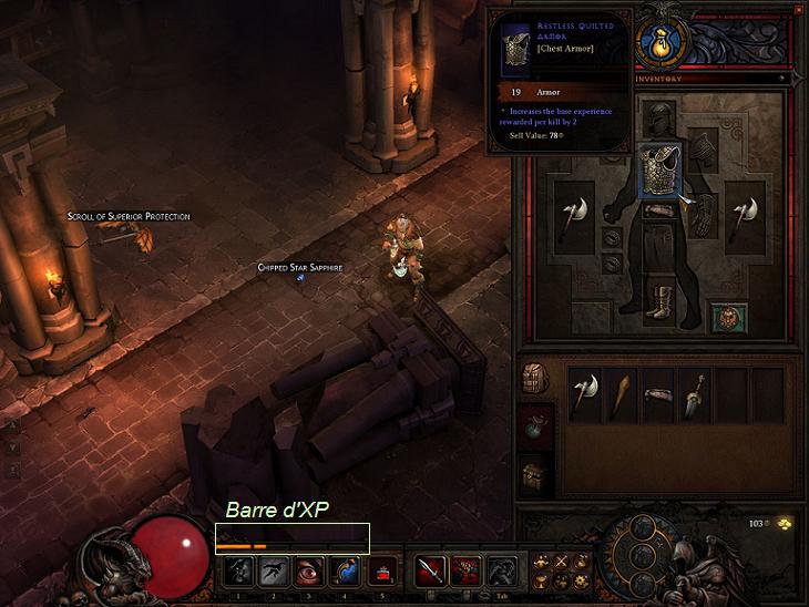 diablo3 barbare xp
